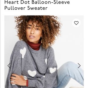 Madewell Sweaters - Madewell Heart Balloon- Sleeve Sweater Madewell Sweaters - Madewell Heart Balloon- Sleeve Sweater